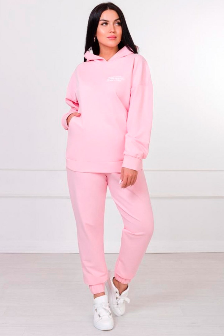 Фото товара 22166, розовый женский спортивный костюм